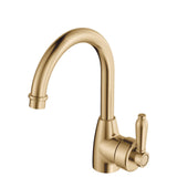 Fienza Eleanor Gooseneck Basin Mixer Lead Free Urban Brass 202104UU-LF