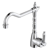 Fienza Eleanor Shepherds Crook Kitchen Sink Mixer Lead Free Chrome 202105CC-LF