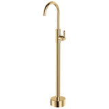 Fienza Eleanor Floor Mounted Basin/Bath Mixer Urban Brass Handle Lead Free Urban Brass 202112UU-LF