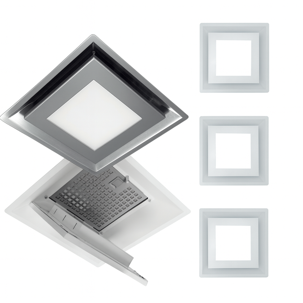 Schweigen Modular Ceiling Cassette Rangehood X2 w/ 1600M3/Hr Motor Stainless Steel CC-PARA2WSP