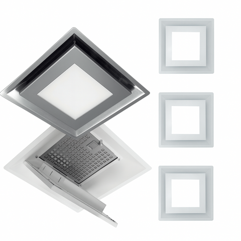 Schweigen Modular Ceiling Cassette Rangehood X2 w/ 1600M3/Hr Motor Stainless Steel CC-PARA2WSP