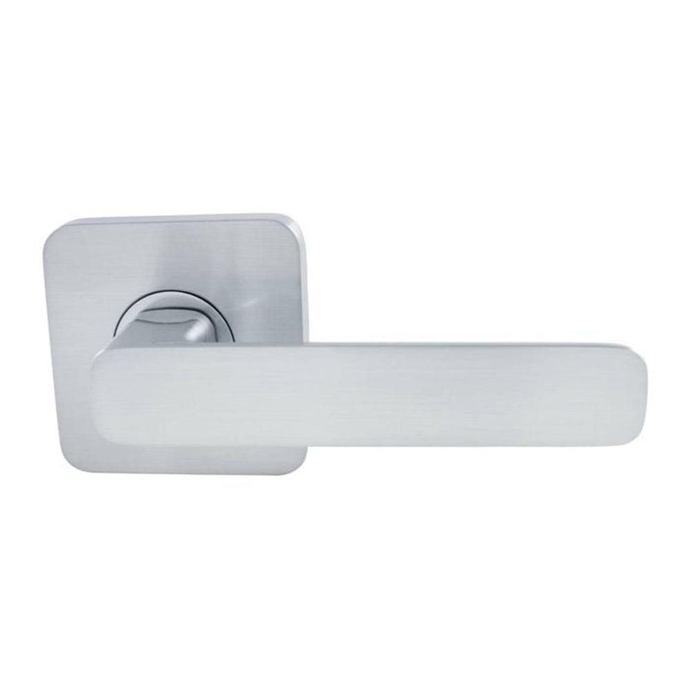 Gainsborough Harper Lever Round Corner Passage Set Satin Chrome 205HARSC