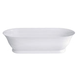 Abey Florenza Stone Freestanding Bath 1828mm Gloss White 21123