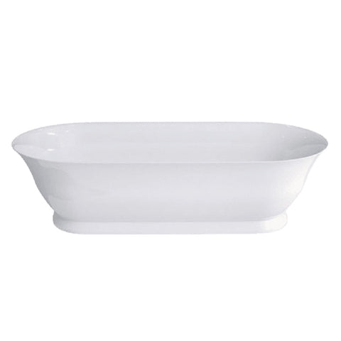 Abey Florenza Stone Freestanding Bath 1828mm Gloss White 21123