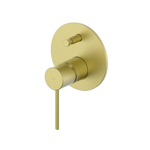 Greens Tesora Shower Diverter Mixer Complete PVD Brushed Brass 21303596