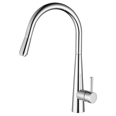 Fienza Isabella Deluxe Gooseneck Pull Out Kitchen Mixer Lead Free Chrome 213116-LF