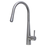 Fienza Isabella Deluxe Gooseneck Pull Out Kitchen Mixer Lead Free Brushed Nickel 213116BN-LF