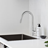 Fienza Isabella Deluxe Gooseneck Pull Out Kitchen Mixer Lead Free Chrome 213116-LF
