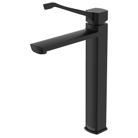 Fienza Koko Care Tall Basin Mixer Matte Black 218107BD