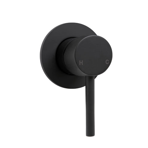 Fienza Hustle Round Plate for Wall Mixer (Suits 225101A) Matte Black 225101PLATE