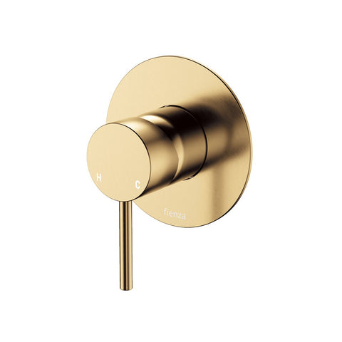 Fienza Kaya Wall Mixer Dress Kit Large Round Plate Urban Brass D228101UB-3