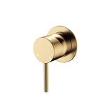 Fienza Kaya Wall Mixer Small Round Plate Lead Free Urban Brass 228101UB-LF