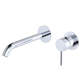 Fienza Kaya Basin/Bath Wall Mixer Dress Kit Set Round Plates 200mm Outlet Lead Free Chrome D228104-200-LF