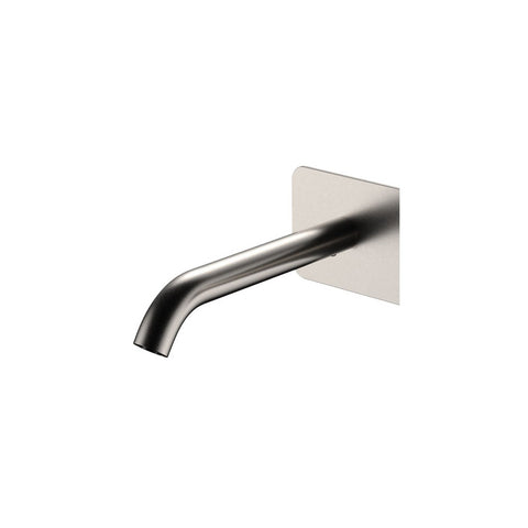 Fienza Kaya Spout Only For Wall Basin Bath Mixer 160mm Outlet Lead Free Brushed Nickel 228001BN-LF