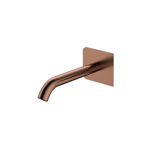 Fienza Kaya Spout Only For Wall Basin Bath Mixer 160mm Outlet Lead Free Brushed Copper 228001CO-LF