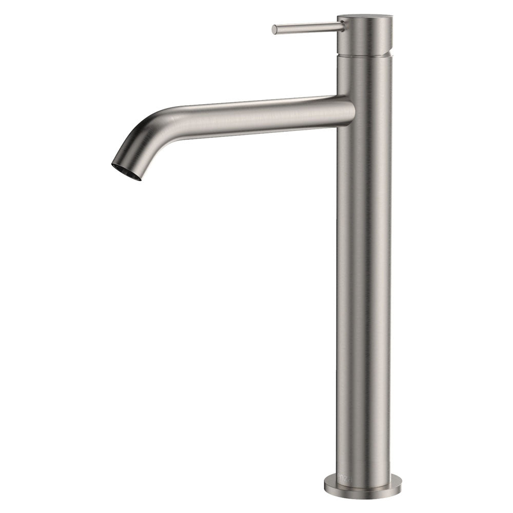 Fienza Kaya Tall Basin Mixer Lead Free Brushed Nickel 228107BN-LF