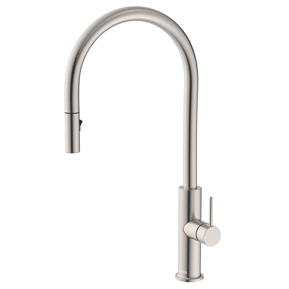 Fienza Kaya Pull Out Sink Mixer Lead Free Brushed Nickel 228108BN-LF