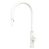 Fienza Kaya Pull Out Sink Mixer Lead Free Matte White 228108MW-LF