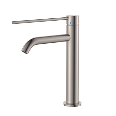 Fienza Kaya Care Medium Basin Mixer Lead Free Brushed Nickel 228110DBN-LF