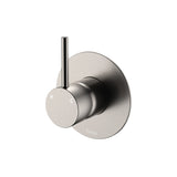 Fienza Kaya Up Wall Mixer Large Round Plate Lead Free Brushed Nickel 228114BN-3-LF