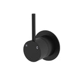 Fienza Kaya Up Wall Mixer Dress Kit Set Small Round Plate Lead Free Matte Black D228114B-LF