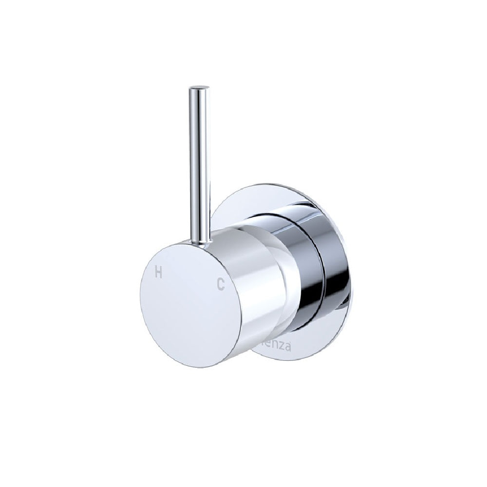 Fienza Kaya Up Wall Mixer Dress Kit Set Small Round Plate Lead Free Chrome D228114-LF