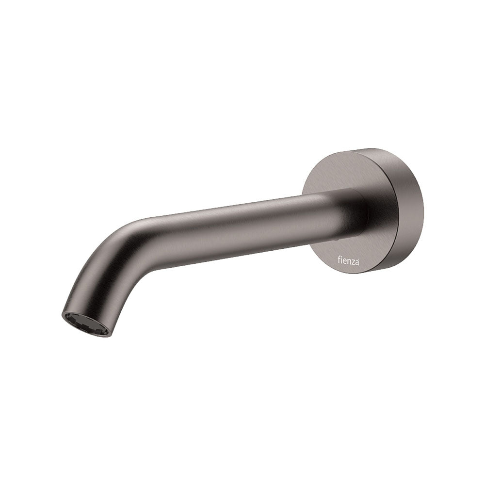 Fienza Kaya Wall Basin/Bath 180mm Outlet Round Plate Lead Free Gunmetal 228115GM-LF
