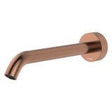 Fienza Kaya Wall Basin/Bath 220mm Outlet Round Plate Lead Free Brushed Copper 228116CO-LF