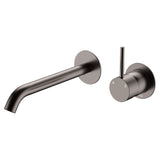 Fienza Kaya Up Basin/Bath Wall Mixer Dress Kit Set Round Plates 200mm Outlet Lead Free Gunmetal D228118GM-200-LF
