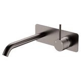Fienza Kaya Up Basin/Bath Mixer 200mm Dress Kit Soft Square Plate Lead Free Gunmetal D228119GM-200-LF