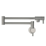 Fienza Kaya Pot Filler Wall Mixer Lead Free Brushed Nickel 228120BN-LF
