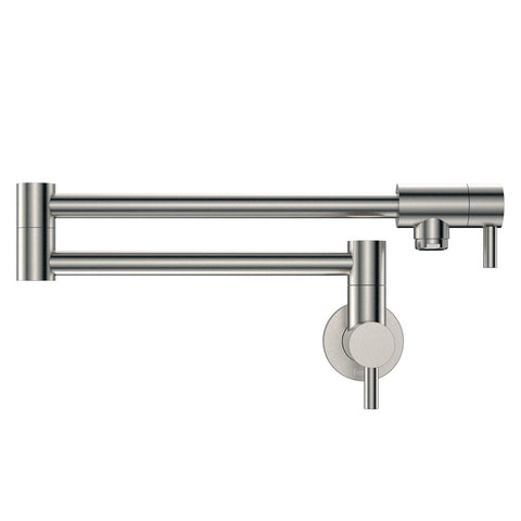 Fienza Kaya Pot Filler Wall Mixer Lead Free Brushed Nickel 228120BN-LF