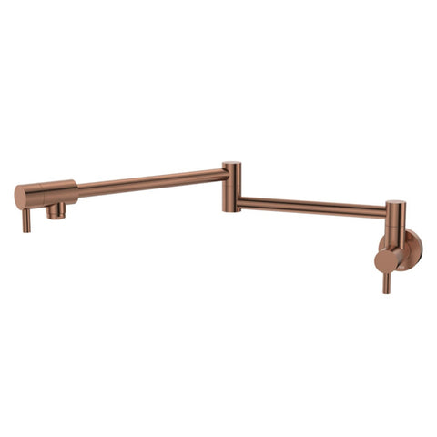 Fienza Kaya Pot Filler Wall Mixer Lead Free Brushed Copper 228120CO-LF