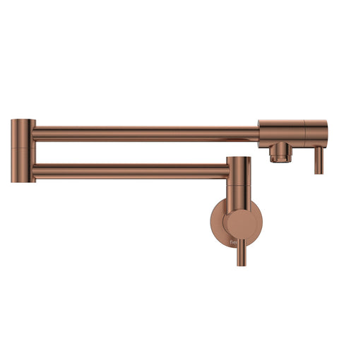 Fienza Kaya Pot Filler Wall Mixer Lead Free Brushed Copper 228120CO-LF