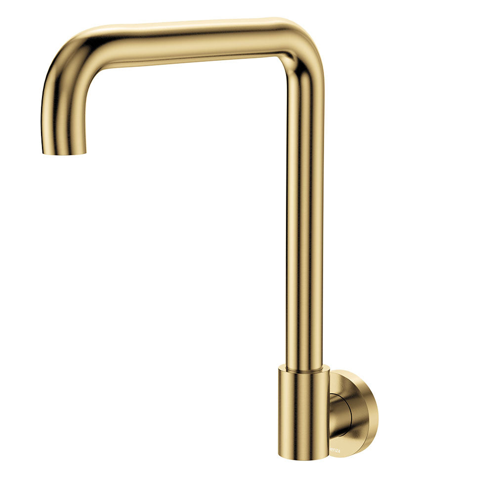 Fienza Kaya Squareline Wall Swivel Outlet Lead Free Urban Brass 228122UB-LF