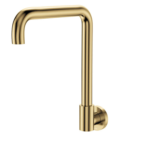 Fienza Kaya Squareline Wall Swivel Outlet Lead Free Urban Brass 228122UB-LF