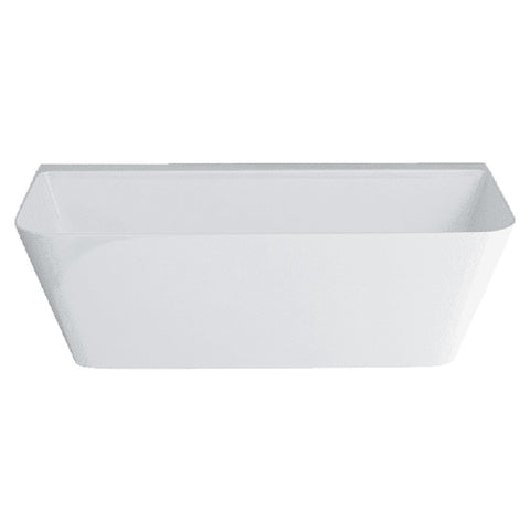 Abey ClearStone Patinato Petite Freestanding Bath 1524mm Gloss White 22828