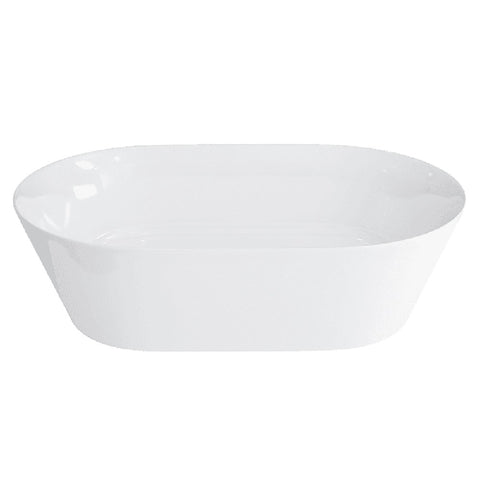 Abey Sontuoso Basin 550x350mm Above Counter (Inc. Plug & Waste) Gloss White 22846P