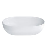Abey ClearStone Byron Basin 550x350mm Above Counter (Inc. Plug & Waste) Gloss White 22898