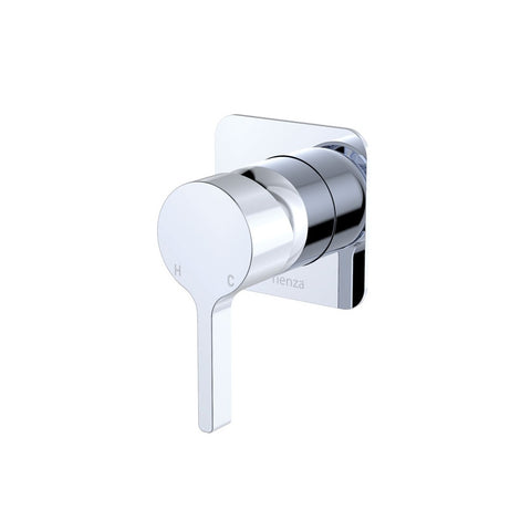 Fienza Sansa Wall Mixer Square Plate Lead Free Chrome 229101-2-LF