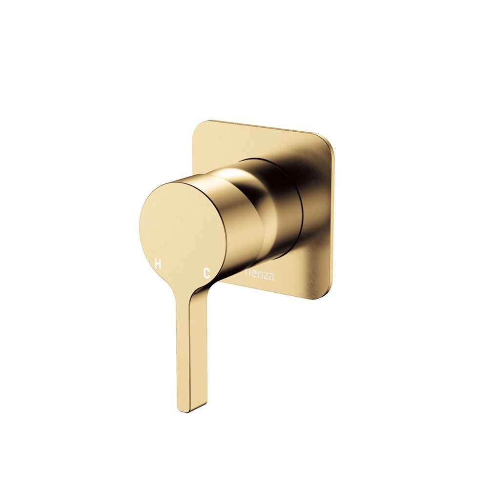 Fienza Sansa Wall Mixer Square Plate Lead Free Urban Brass 229101UB-2-LF