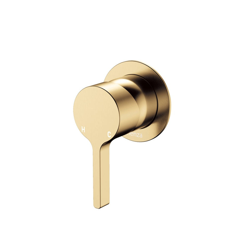 Fienza Sansa Wall Mixer Small Round Plate Lead Free Urban Brass 229101UB-LF