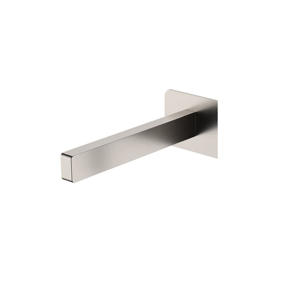 Fienza Sansa Spout Only For Wall Basin Mixer 180mm Lead Free Brushed Nickel 229001BN-LF