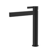 Fienza Sansa Tall Basin Mixer Lead Free Eco Brass Matte Black 229107B-LF