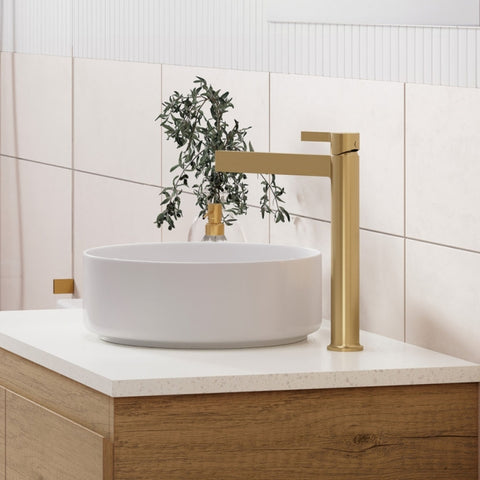 Fienza Sansa Tall Basin Mixer Urban Brass 229107UB