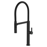 Fienza Sansa Pull Down Sink Mixer Lead Free Matte Black 229109B-LF