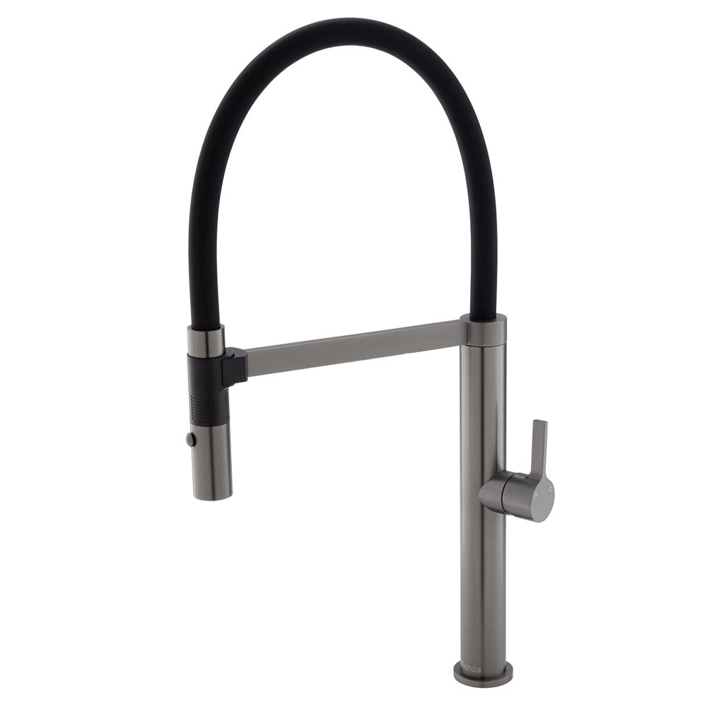 Fienza Sansa Pull Down Sink Mixer Lead Free Gunmetal 229109GM-LF