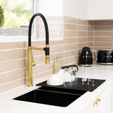 Fienza Sansa Pull Down Sink Mixer Lead Free Urban Brass 229109UB-LF