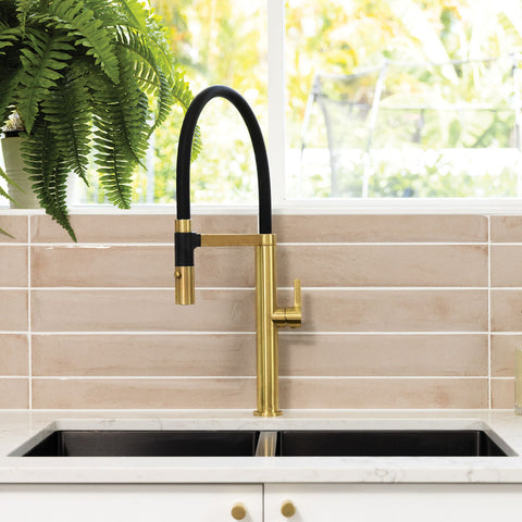 Fienza Sansa Pull Down Sink Mixer Lead Free Urban Brass 229109UB-LF