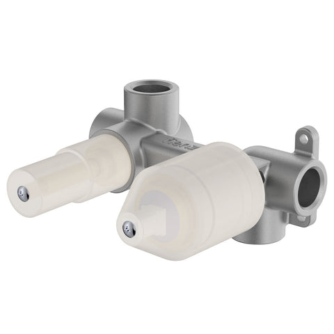 Fienza Quik-Switch Universal Wall Diverter Mixer Horizontal Body Stainless Steel Lead Free 230019-SS